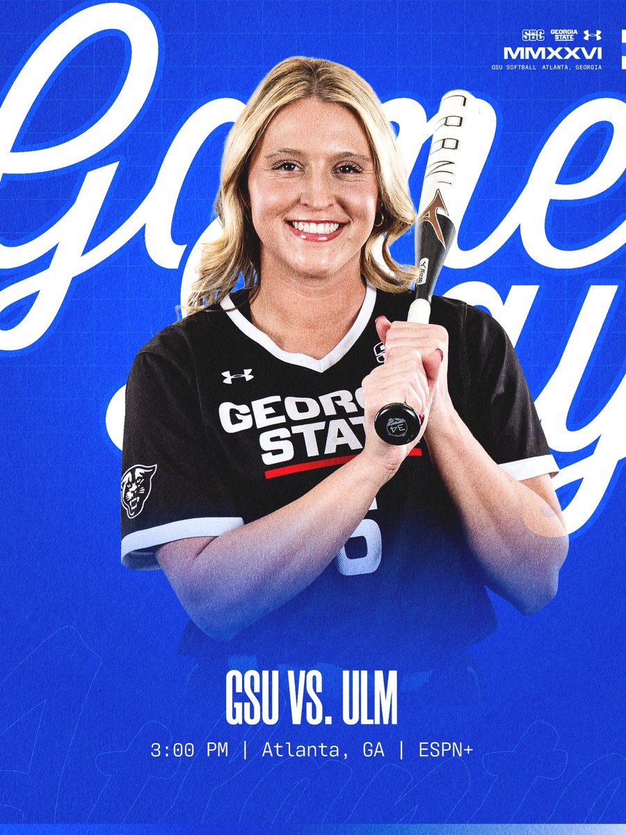 GSU_Softball's tweet image. Alumni day loading 🔄

📍Bob Heck Softball Complex

🆚 ULM
⏰ 3 PM 
📊 tinyurl.com/msxczw4j
📺 tinyurl.com/9wvm26dr

#LightItBlue | #WIT