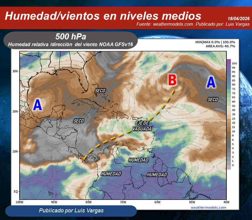 Meteovargas's tweet photo. #18Abr La vaguada en capas superiores de la troposfera mantiene su incidencia sobre Venezuela, lo cual estará generando nubosidad con precipitaciones de intensidad variable principalmente en áreas de Zulia, los Andes, Apure, oeste de Barinas, oeste y norte de Portuguesa, sectores de Lara, oeste y este de Falcón, norte y sur de Yaracuy, en zonas de las regiones Central y Capital, norte de Cojedes, región Guayana, sur de Anzoátegui, sur y porción central de Monagas, centro y este de Sucre. Más dispersas y ocasionales en Guárico.