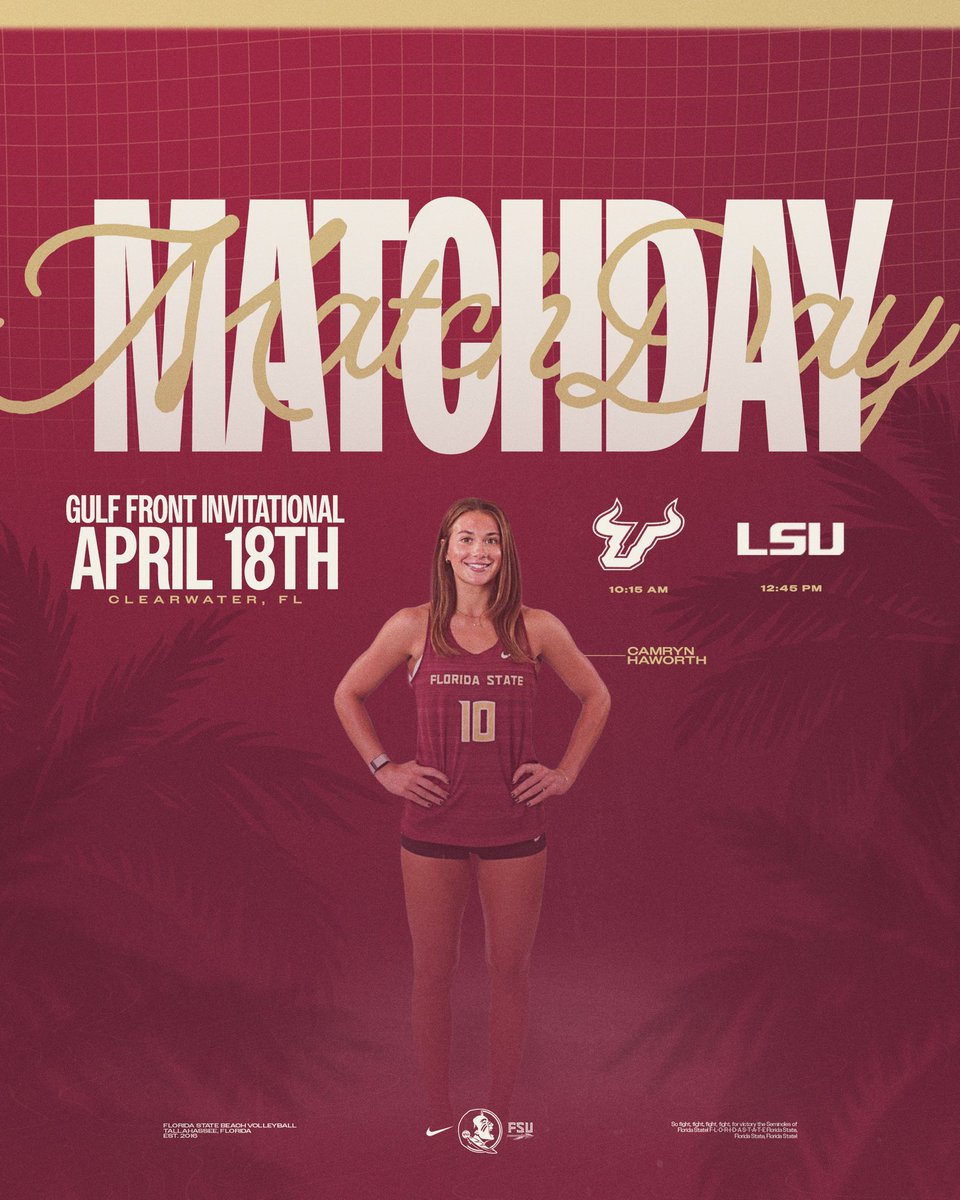 FSU Beach Volleyball tweet media