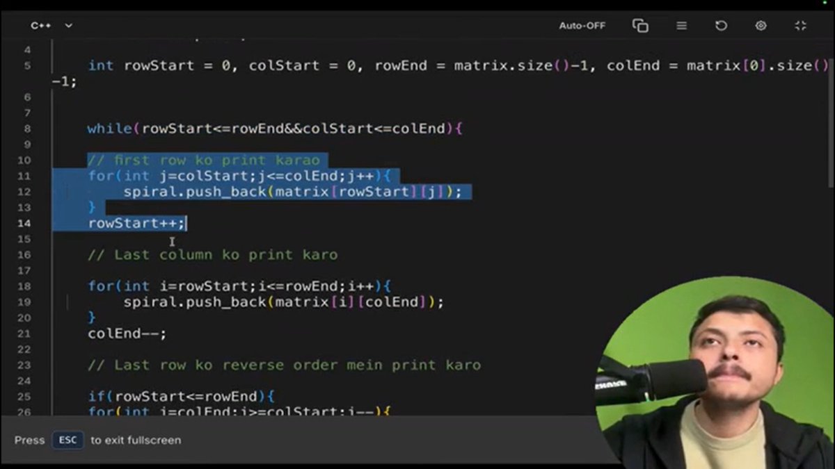 CodeMindsCraft's tweet image. Day 23 of DSA 📘
​📌 Today’s Progress:
• ➕ Matrix Addition: Performing element-wise 2D operations.
• 🔄 Rotate Image by 90°: Implemented via Transpose and Row Reversal.
• 🎯 2D Binary Search: Searching by treating a matrix as a flattened array.
@rohit_negi9 #DSA  #CoderArmy