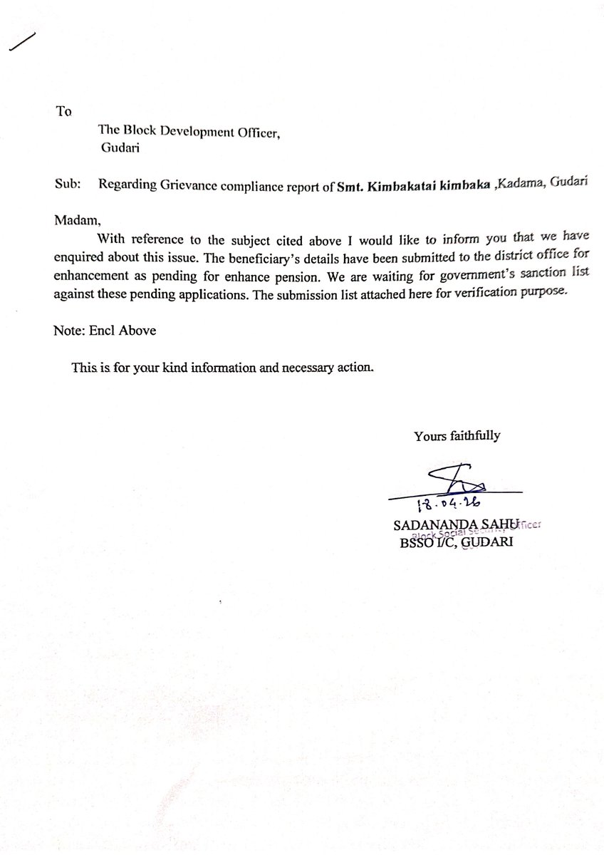 DSSO Rayagada Odisha tweet media