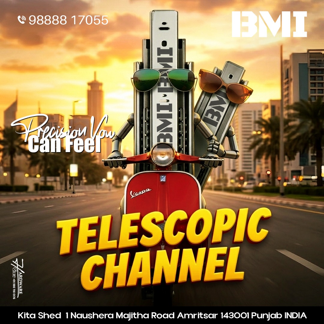 BansalMatelware's tweet image. 📲Explore Our Wide Range Online : l.sanitaryclue.in/d1e8Wc
Experience precision like never before with BMI Telescopic Channels 🔧

📍Address-  Amritsar, Punjab
📞Contact- 98888 17055

#TelescopicChannel #Hardware #BMTHardware #FurnitureFittings #SanitaryClue
