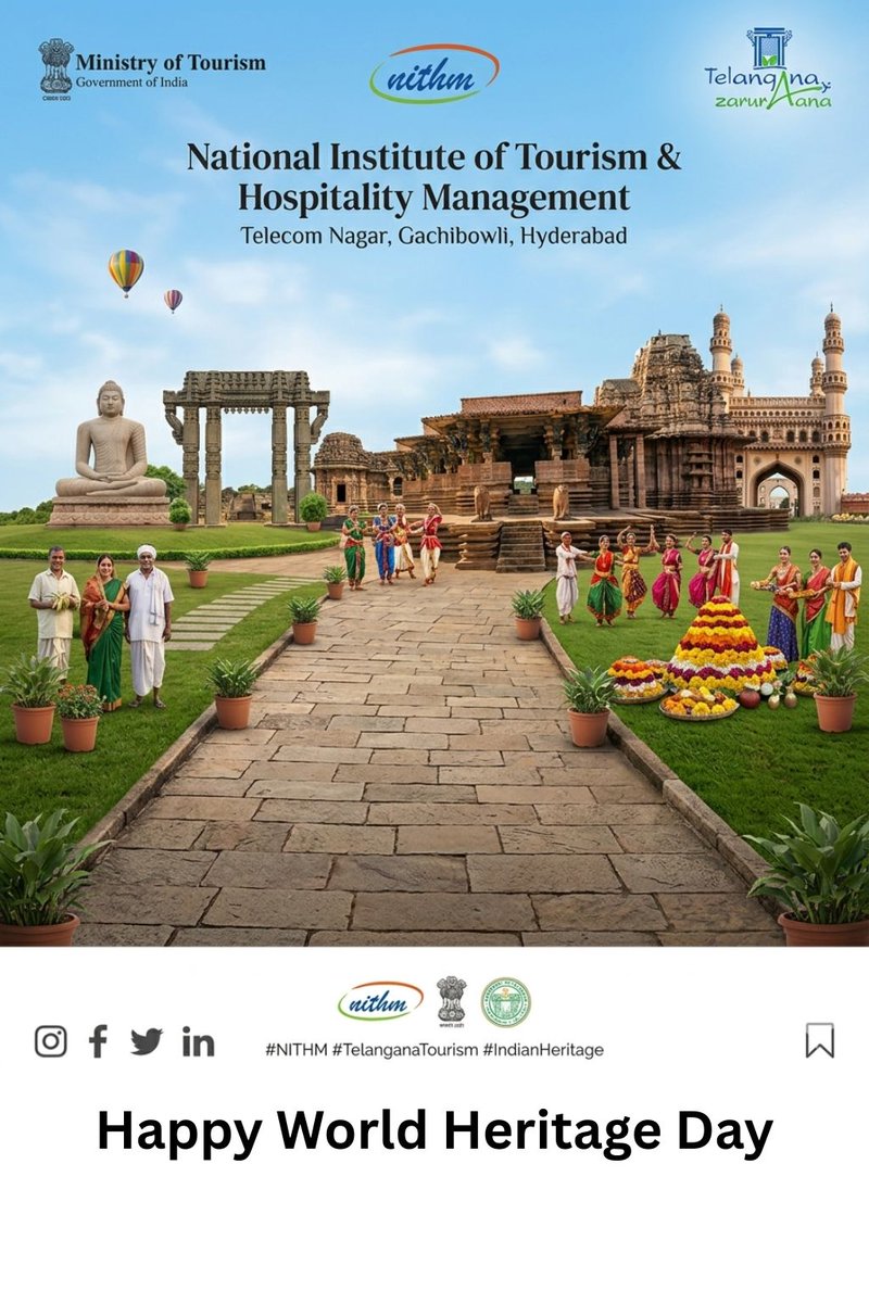 NITHMofficial's tweet photo. Preserving our heritage is not just about looking back; it’s about safeguarding our legacy. On this World Heritage Day, let’s take pride in our monuments and traditions. Protect, preserve, and pass it on! https://t.co/1hxYM5OReB