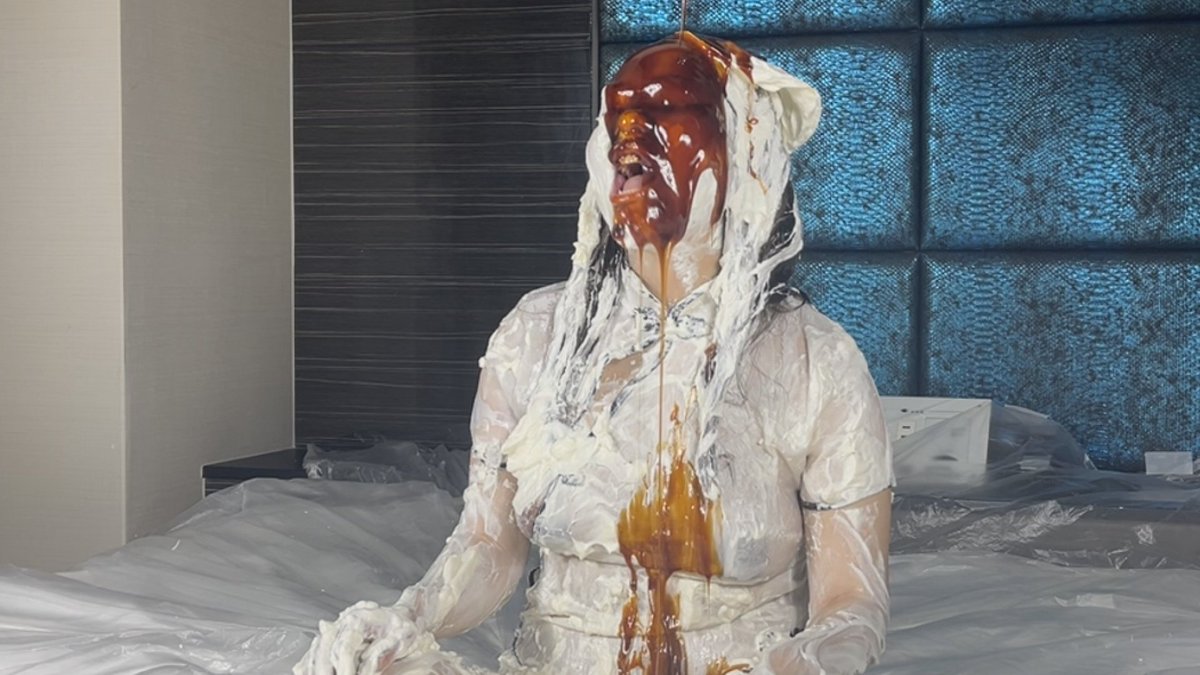 ozone_birth's tweet image. プレミアムプラン限定更新🎂
今回はThe Cream サツキ　別カメラ映像②です！
クリームまみれの体はさらに汚れていく！！
#messy #メッシー