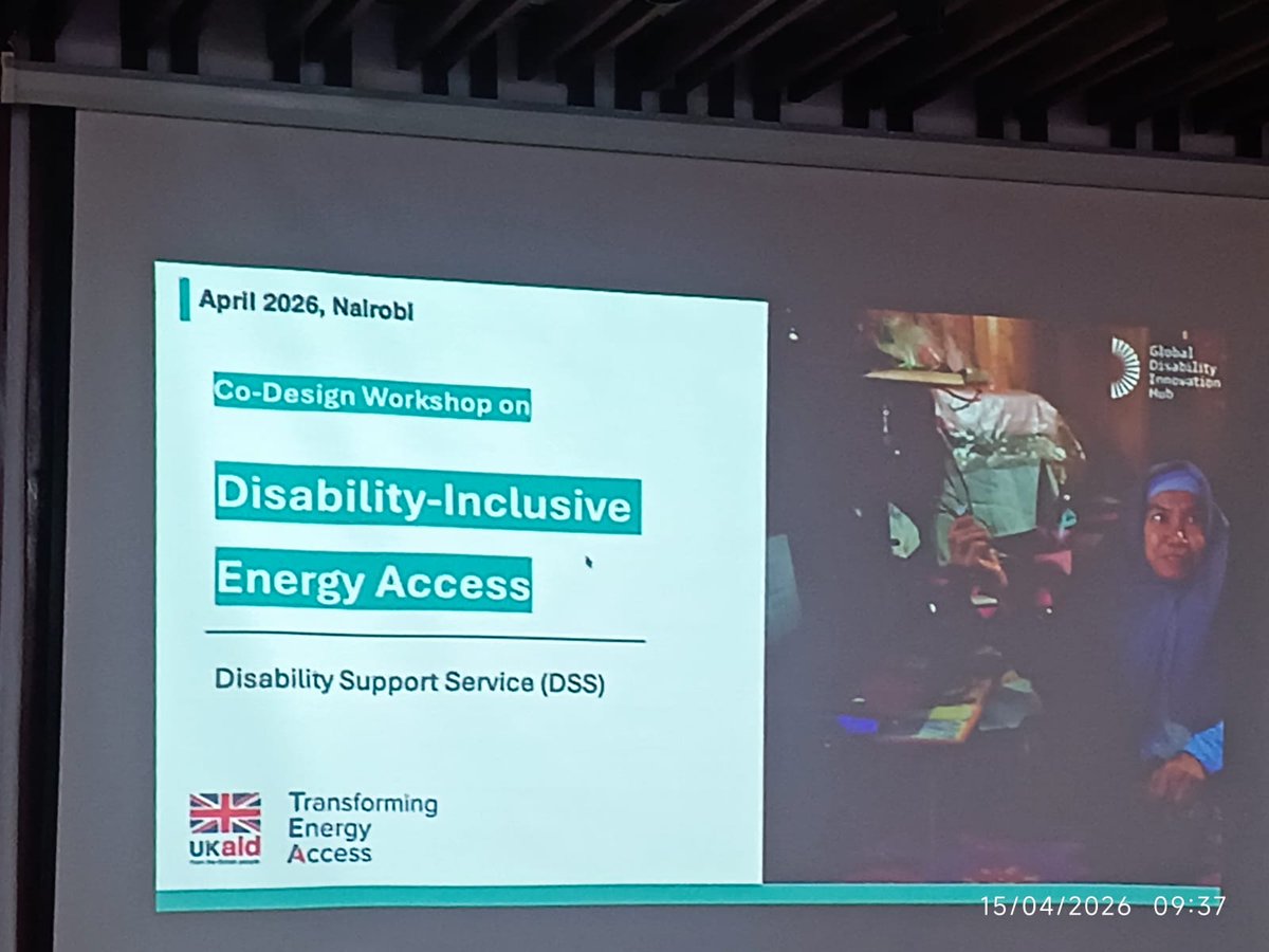UDPKenya's tweet image. This week marked an important step forward in advancing disability inclusion within the #CleanEnergy space. UDPK participated at a co design workshop on Disability #InclusiveEnergy Access, hosted by the Transforming Energy Access platform in partnership with the Global Disability