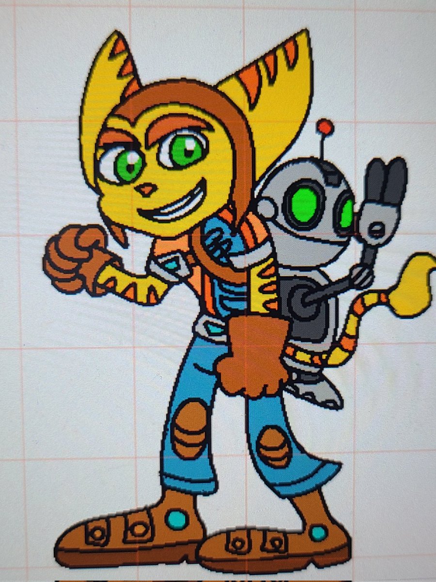 NicoleHyper1's tweet image. The  ✨️Glow up!✨️ 
#ratchetandclank
#fanart
#Improvement