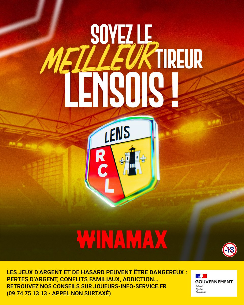 WinamaxSport's tweet photo. 🎫 2 places VIP à gagner pour la 1/2 finale @RCLens - Toulouse, mardi 21/04 à 21h10 !

🥅 Pour participer, jouez au jeu "Soyez le meilleur tireur !" ⬇️

🎁 Gagnez également 2 places en tribunes : pour cela, RT ce tweet, suivez @WinamaxSport et précisez votre pseudo Winamax.