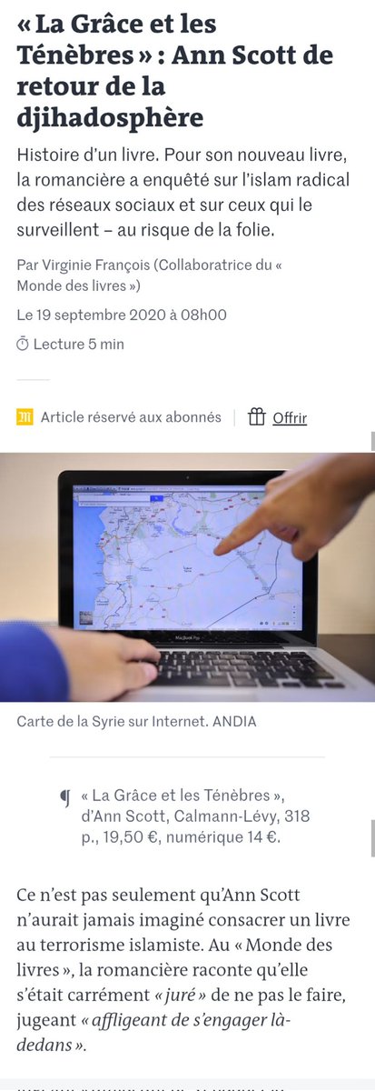 AneriesPR's tweet image. Je connaissais pas
#KDN 
lemonde.fr/livres/article…