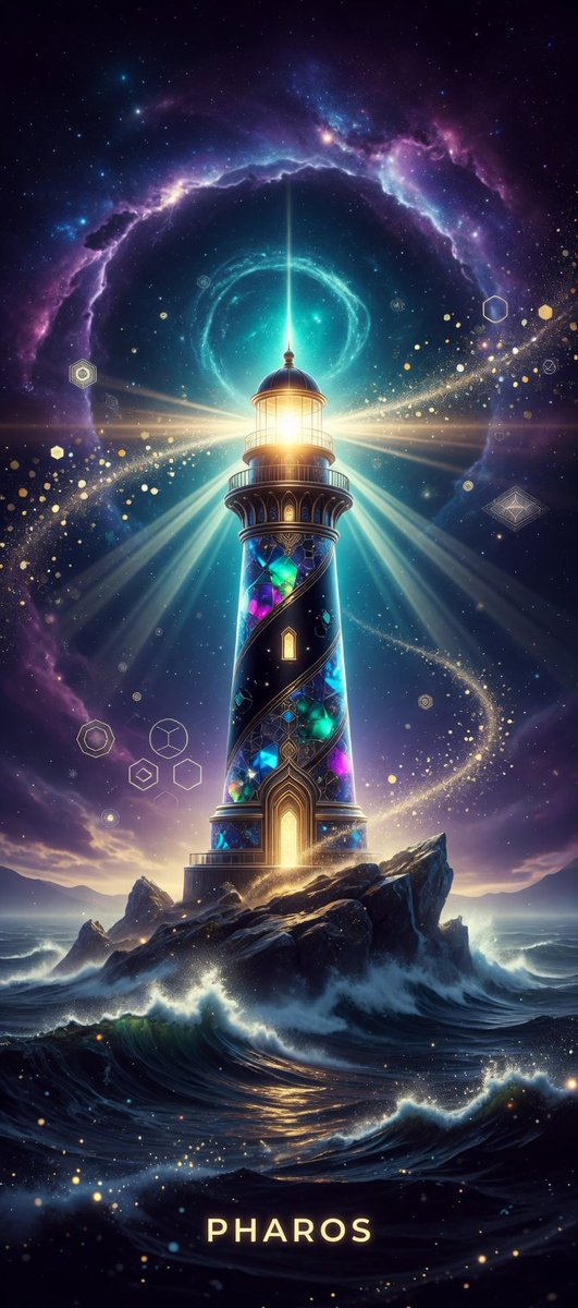 ZenopsHQ's tweet image. My submission for the @pharos_network NFT Design Contest! ⚓✨

"Pharos Eternal Beacon" — A glowing lighthouse guiding the Pharos community through Web3 waves with cosmic teal-purple-gold vibes.

What do you think, sailors? 🌊

#Pharos #NFTContest