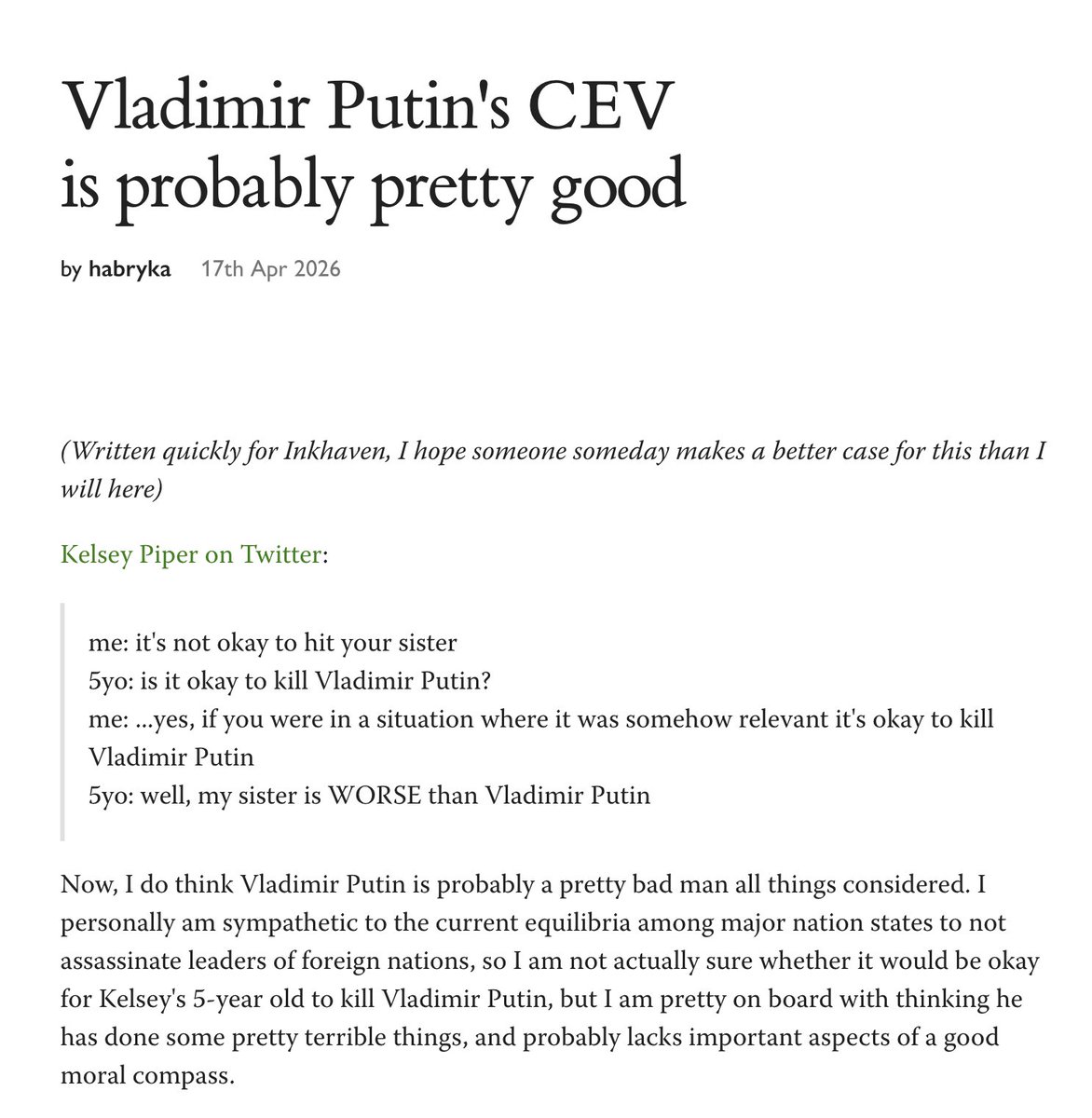 Oliver Habryka tweet media