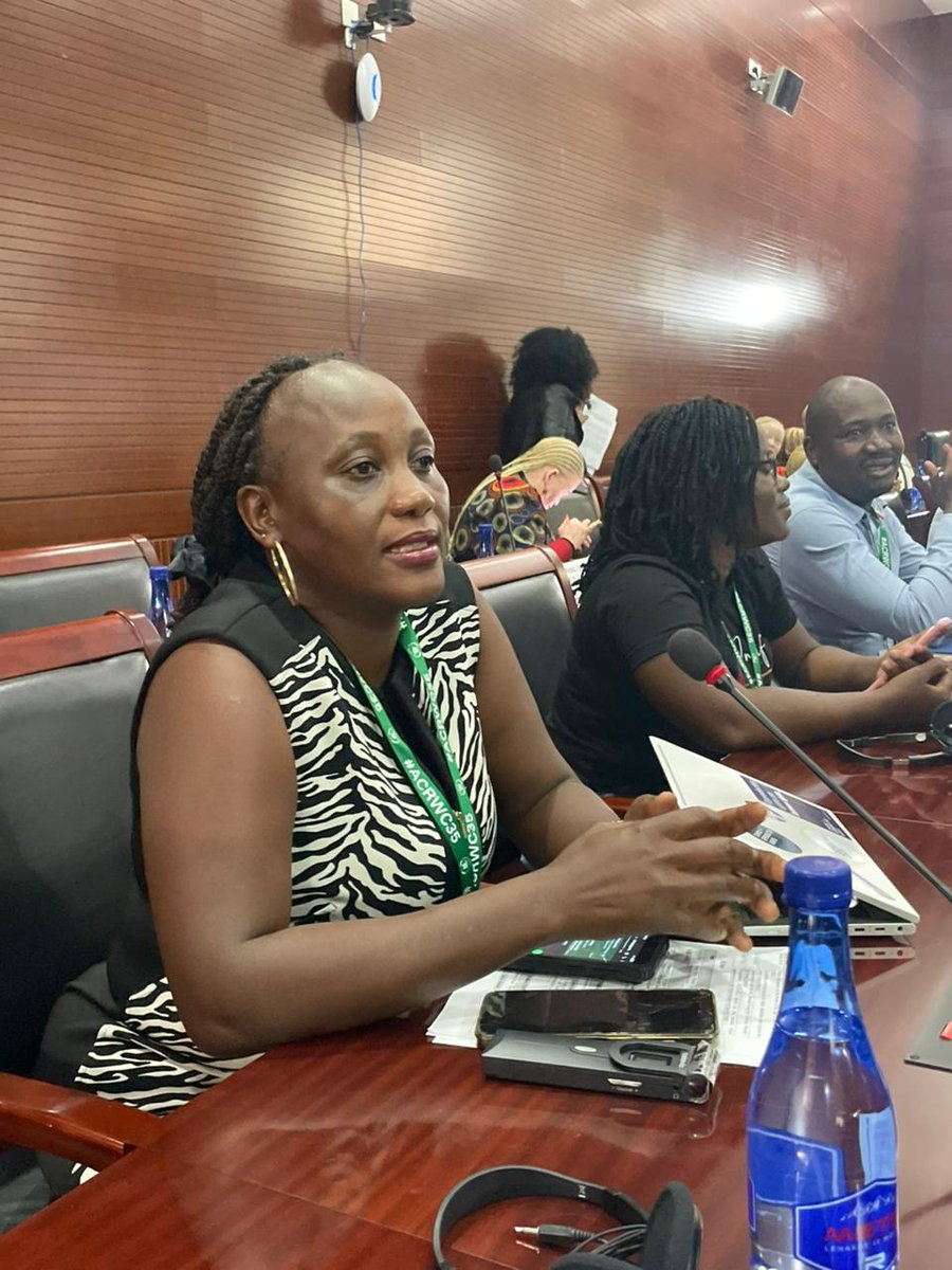 ncduganda's tweet photo. We are at the 47th @ACERWC ordinary session, a space to advocate for protection of children's rights. We amplify the need for states to put in place administrative &amp; budgetary measures to review &amp; amend the school re-entry guidelines to align with the African Charter.
#SHESOARS https://t.co/qjip5U3zaZ