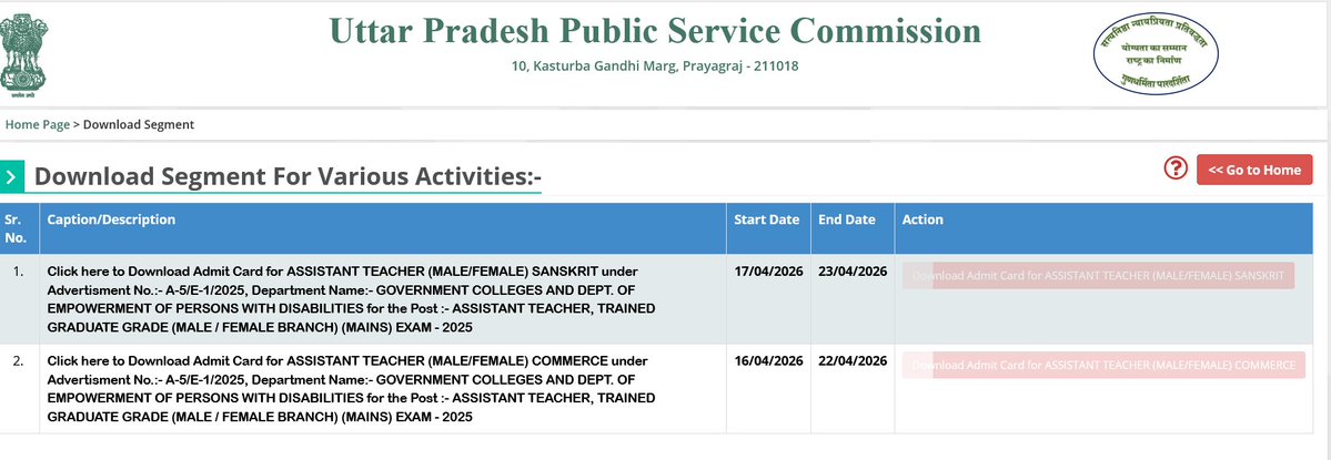srofficial2012's tweet image. UPPSC LT Grade Assistant Mains Admit Card Released
Subject : Sanskrit, Commerce 
#SarkariResult #UPPSC #OfficialSarkariResult #AdmitCard 
Click to Download : 
sarkariresult.com/2025/uppsc-lt-…