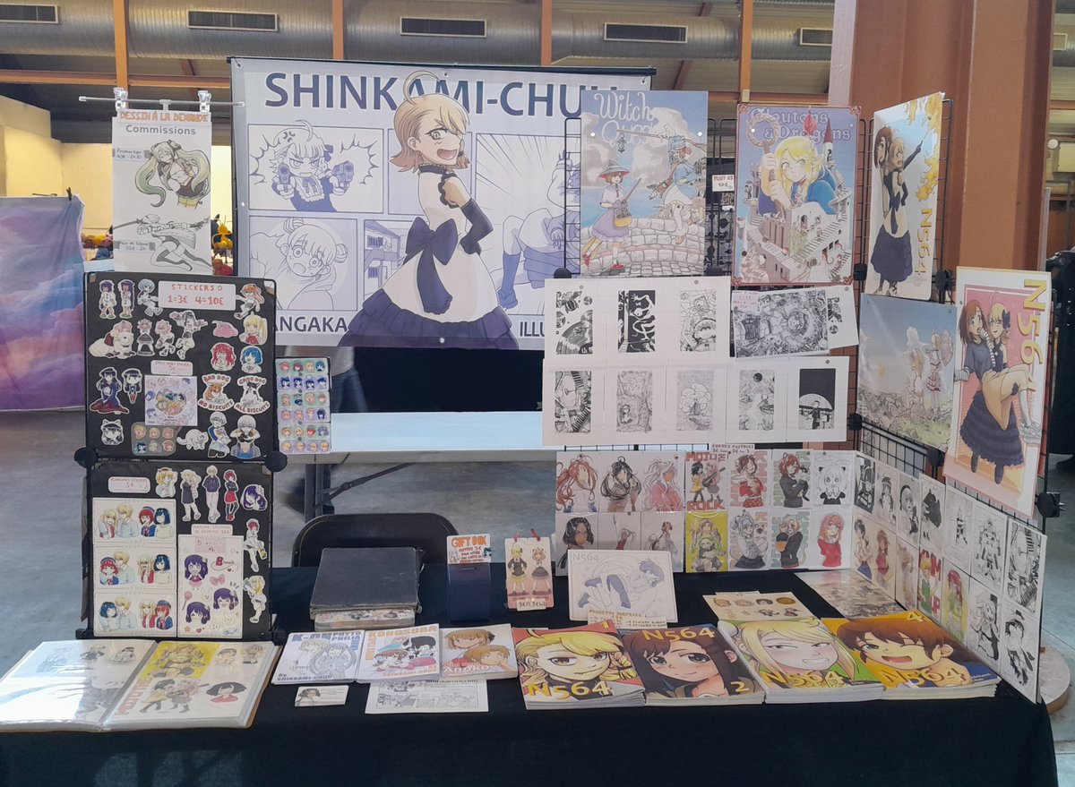 Shinkami_Chuu's tweet image. Hello! Venez me retrouver aujourd'hui et demain sur mon stand à #Manganimes à #nîmes !!

#nimes #manganimes #convention salonmanga