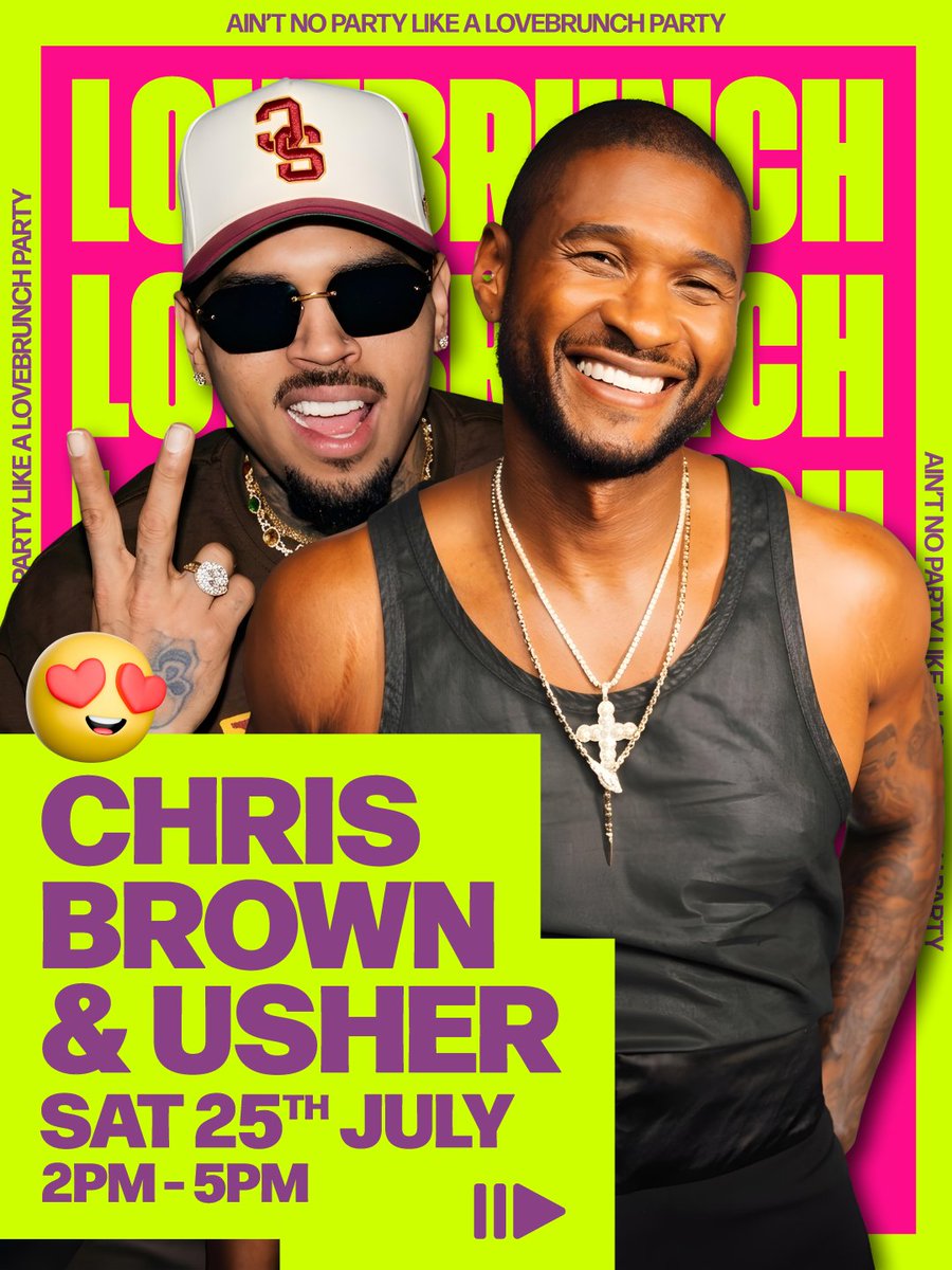 Brunchevents's tweet photo. Hottest 🔥 Party brunch themes right here https://t.co/vViXFGWPBw #Chrisbrown #Usher #Bottomlessbrunch #Londonbrunches #Lovebrunch https://t.co/ZeVl458TCL
