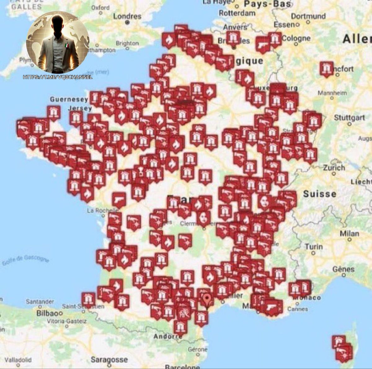 17 aprile 2026, Francia - Vaticano 

MESSAGGIO A PAPA LEONE XIV DALLA CRISTIANITÀ

Ecco la mappa delle chiese incendiate o profanate negli ultimi anni in Francia: la cristianofobia esiste nel mondo, bisogna gridarlo!!!

Attenzione: non lasciate che accada, in piedi, forza e