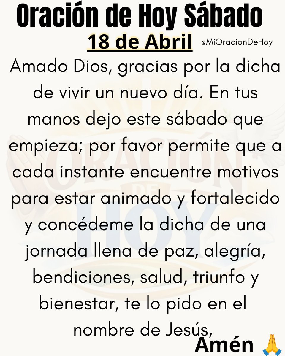 Oración del Día 🙏 tweet media