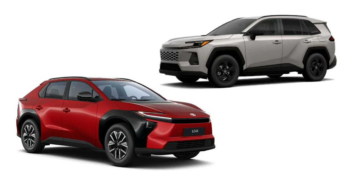 foroelectricos's tweet image. ¡El Toyota bZ4X remonta el vuelo! ⚡️

Más barato que el RAV4 y con hasta 569 km de autonomía. 🔋 Con un precio desde 39.012€ y un 25% más de ayuda del Plan Auto+, el eléctrico de Toyota se posiciona como la opción más inteligente. 🔝

¿Adiós al RAV4? 🤔

#Toyota #bZ4X #EV