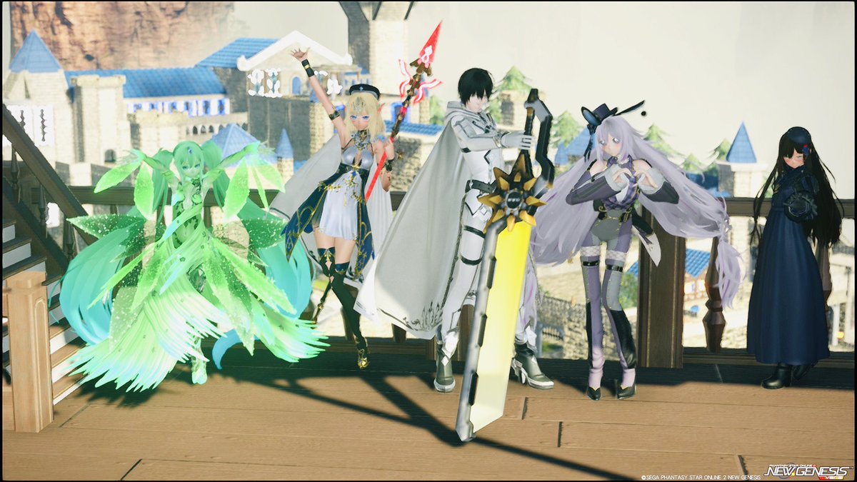 TRIBEメンバーとの集合！
良い感じの勇者パーティ！！
#PSO2NGS_SS 
#ねふのクリスペ交流会