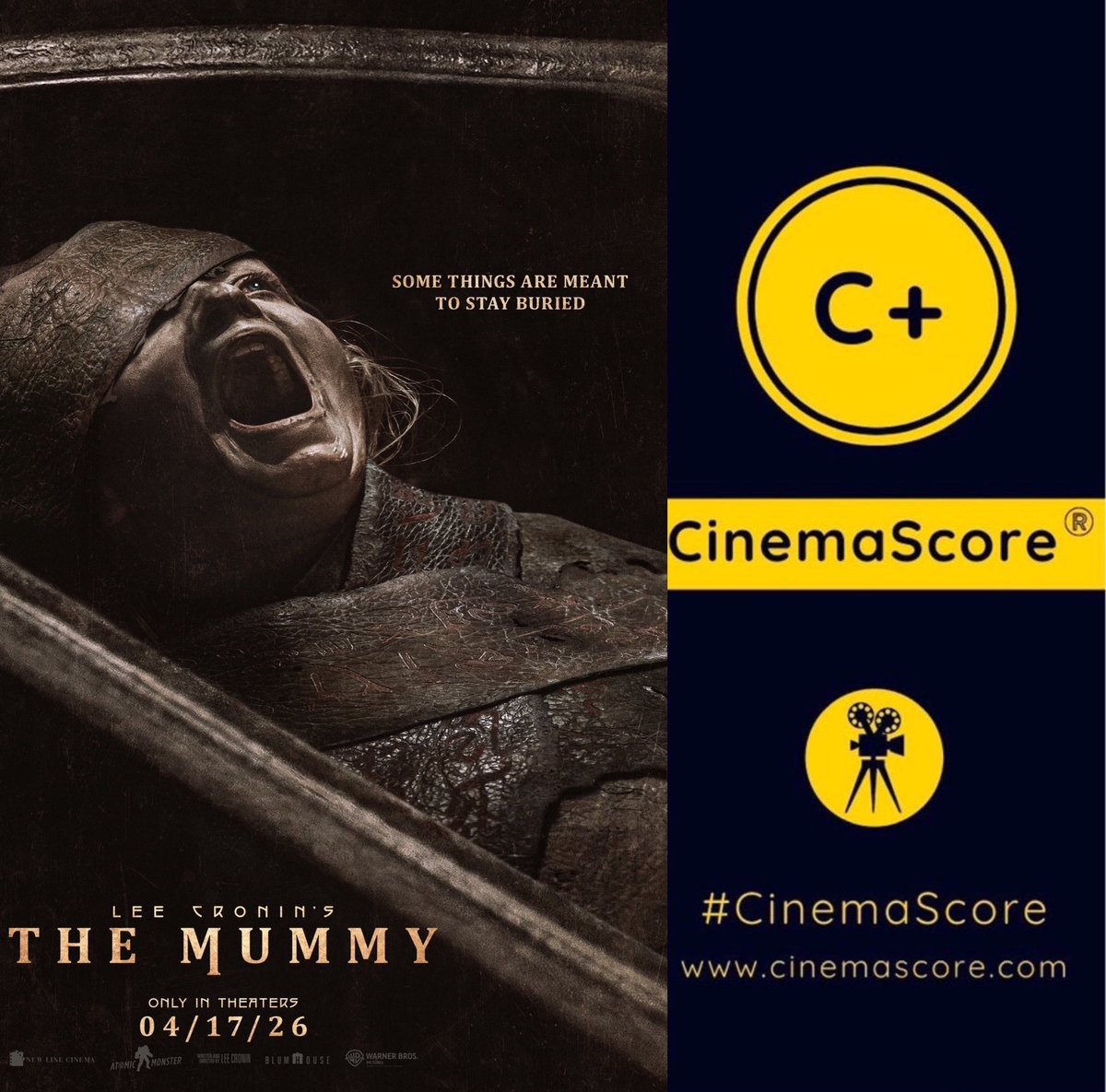 Luiz_Fernando_J's tweet image. Audiences have spoken!!!
#WB really letting horror fans down in 2026, as R-rated horror #LeeCroninstheMummy has not pleased most moviegoers, with the new thriller in town receiving a C+ #Cinemascore, weak even for horrors.

Compared to horrors Post-Covid:

On par with:
SAW,