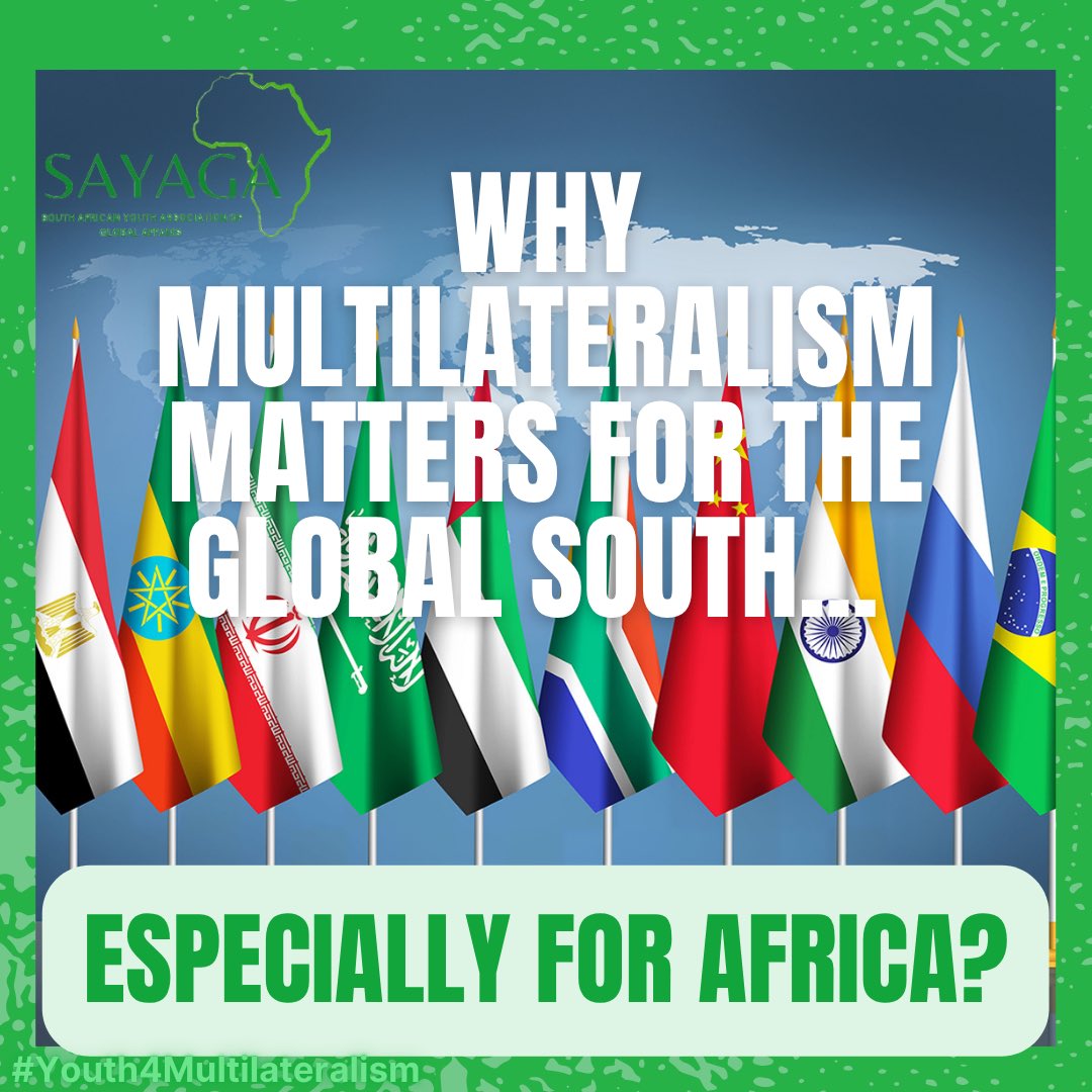 sayagayouth's tweet image. Global rules shape African realities 🌍

Climate. Trade. Funding.

Yet Africa is still underrepresented — and youth even more so.

#Youth4Multilateralism means one thing:
Our voice at the table. 🧵

#EquitableMultilateralism #GlobalSouth #AfricaRising #ClimateJustice #YouthVoice