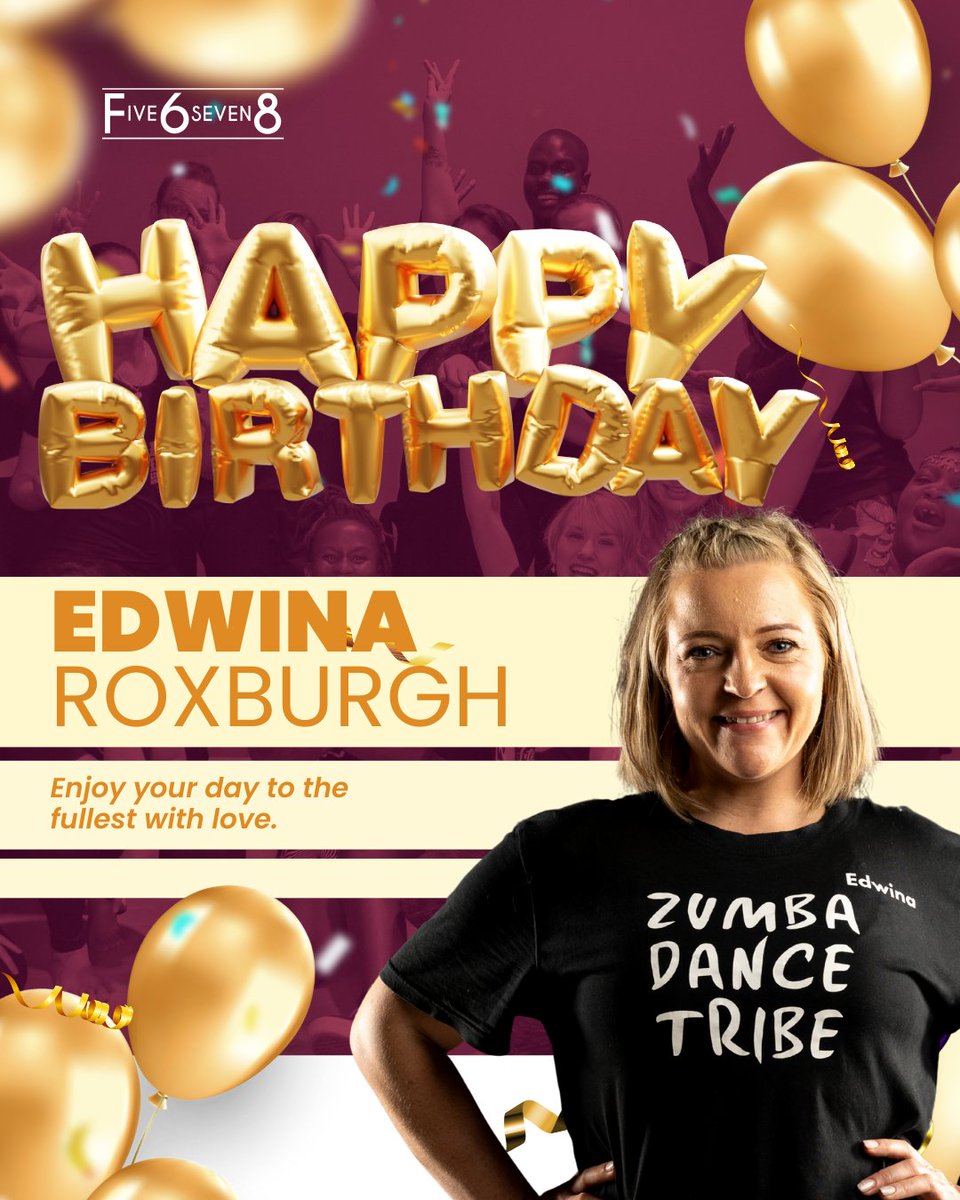 five6seven8ds's tweet photo. Happy Birthday Edwina 🎉
May your year be loud, joyful, and bursting with energy just like your classes full of smiles, sweat, and nonstop fun. https://t.co/bV87BB26w1