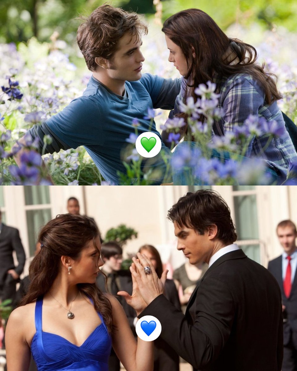 HBOMaxFR's tweet image. Il y a 2 types de personnes dans la vie... t'es dans quelle team ? #Twilight #VampireDiaries