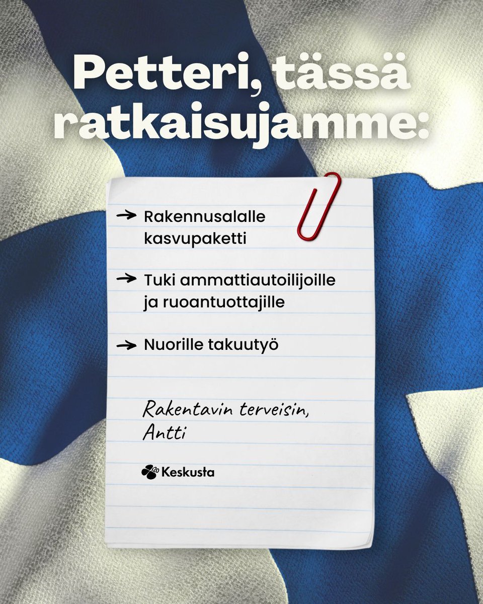 Suomen Keskusta tweet media