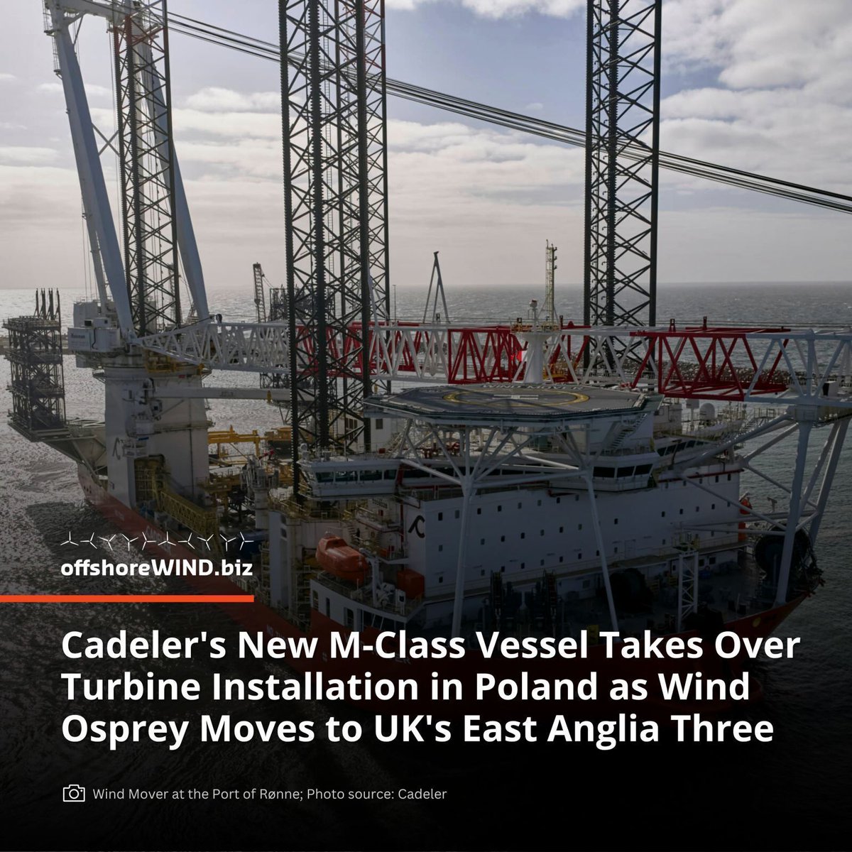 OffshoreWINDbiz's tweet image. #ICYMI The new vessel, designed to install the next generation of #offshorewind farm components, has taken over the installation of Vestas 15 MW turbines at the Polish project site from Wind Osprey, which started working on Baltic Power last year. buff.ly/6uczjds
