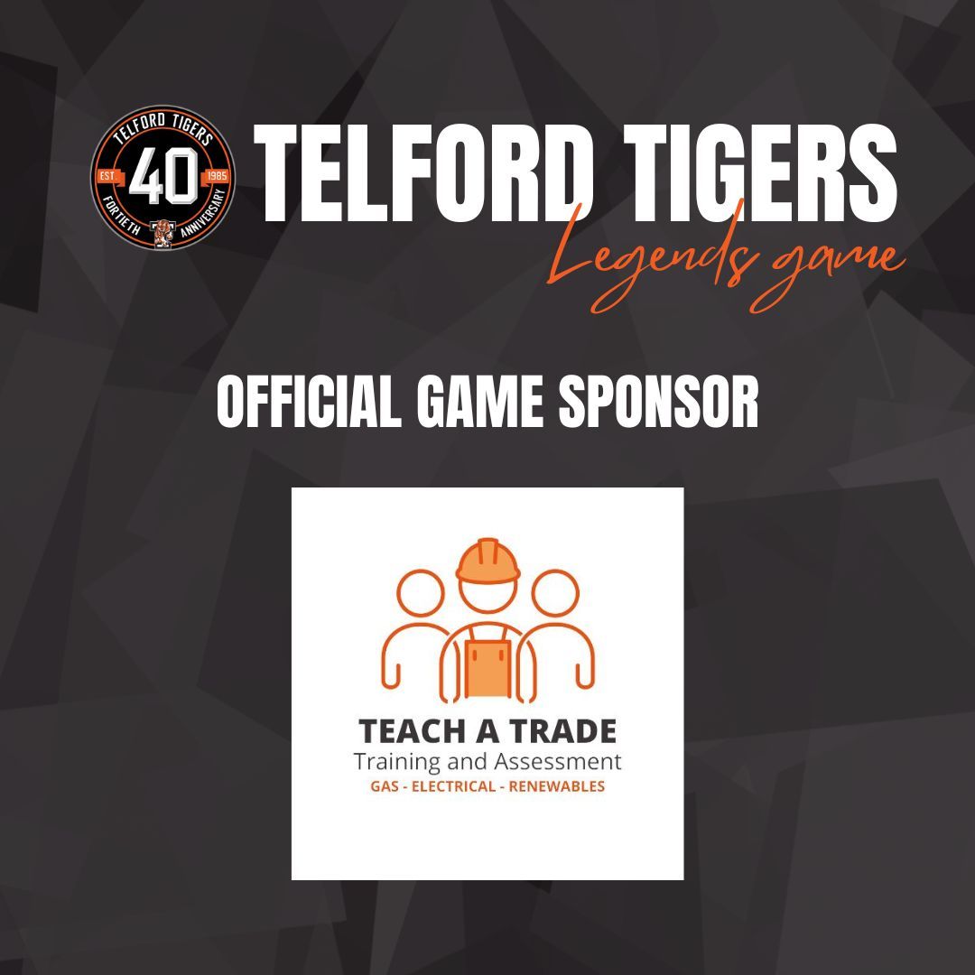 Telford_Tigers's tweet photo. ๐ข๐๐๐๐๐๐๐ ๐๐๐ ๐ ๐ฆ๐ฃ๐ข๐ก๐ฆ๐ข๐ฅ
A huge thank you to our Official Game Sponsors for next week's Legends Game, Teach a Trade ๐
We canโt wait to welcome you to The Jungle for a special night... ๐ฅ
#TelfordTigers | #TT40 https://t.co/GAKPwHBIZp