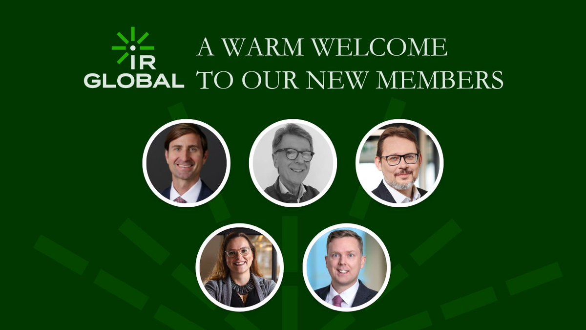 ir_global's tweet photo. 🤝 A warm welcome to our new members joining the network this week! Connect with them here: https://t.co/8HYOZBXtOe https://t.co/FYdZUfisow