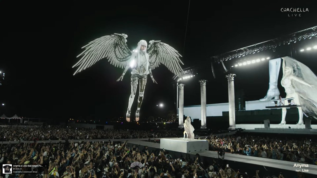 za_Lisa_lis's tweet photo. อิแม่............ เวอร์มาก เริ่ดเวอร์
สุดยอดเลย.... กูให้เลย 

BAD ANGEL WITH LISA  
#ANYMAxLISA 
#LISA_COACHELLA 
#LISACHELLA https://t.co/Bq4xVLHruC
