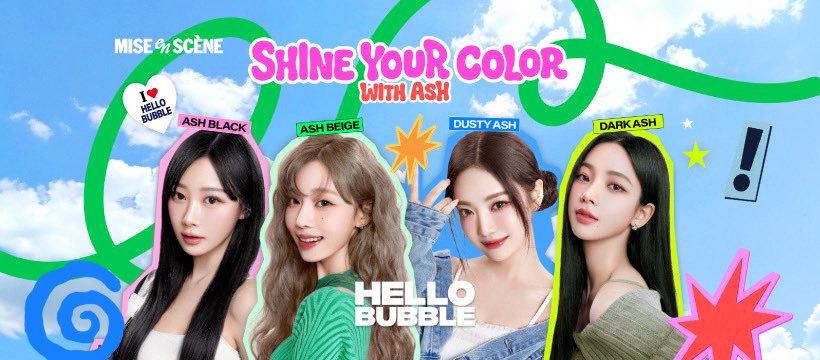 miseensceneTH's tweet photo. 💖 SHINE YOUR COLOR WITH ASH 💖
สาดออร่าให้สุดกับ 4 เฉดสี Ash สุดฮิตจาก Hello Bubble ✨
🩶 Ash Beige
🩶 Dusty Ash
🩶 Ash Black
🩶 Dark Ash
#มีสอองแซน
#MISE_en_SCÈNE
#MISE_en_SCÈNETH
#HELLOBUBBLE #SHINEYOURCOLOR https://t.co/4nWgjjE4fm