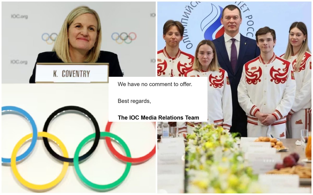 On April 7, neutral athletes competing in the 2026 Olympics took part in a propaganda event with sanctioned Russian officials and also received gifts from them.

Participation in such events is a violation of IOC rules.

IOC reaction: We have no comment to offer.