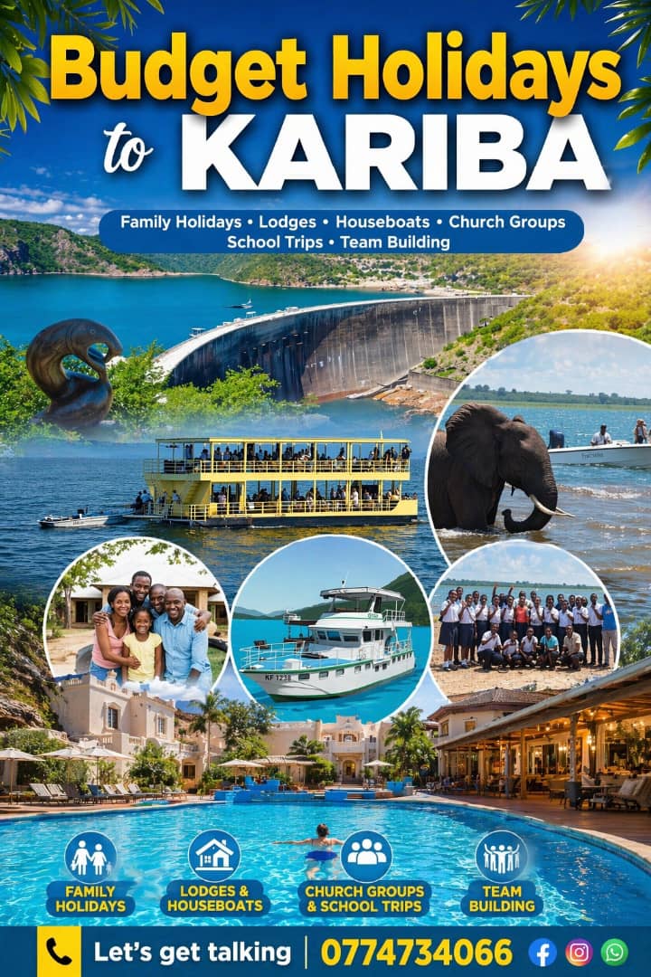maxtonkanhema's tweet photo. @nickmangwana Budget Holidays To Kariba???
⛱️Family Holidays
⛱️Lodges
⛱️Houseboats
⛱️Church Groups
⛱️ School Trips
⛱️Team Building

Let's get talking 0774734066

https://t.co/F1kIgKiLRk… https://t.co/ZsujKmTVXN