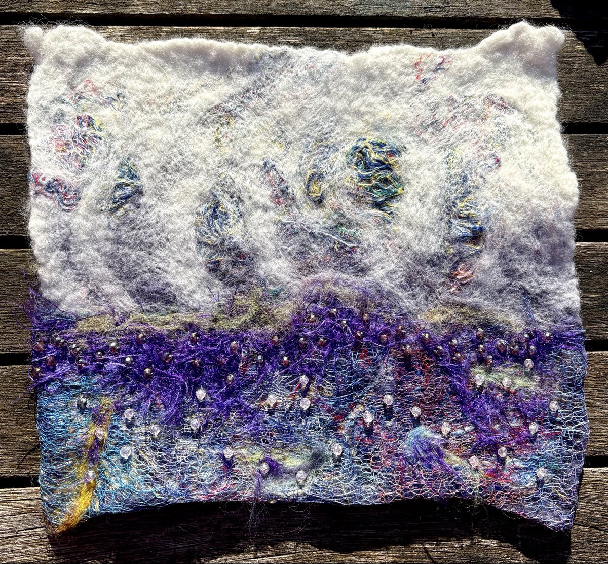 TwistsPaper's tweet image. #needlefelted #feltmaking #wool #silk #art #sudbury #suffolk