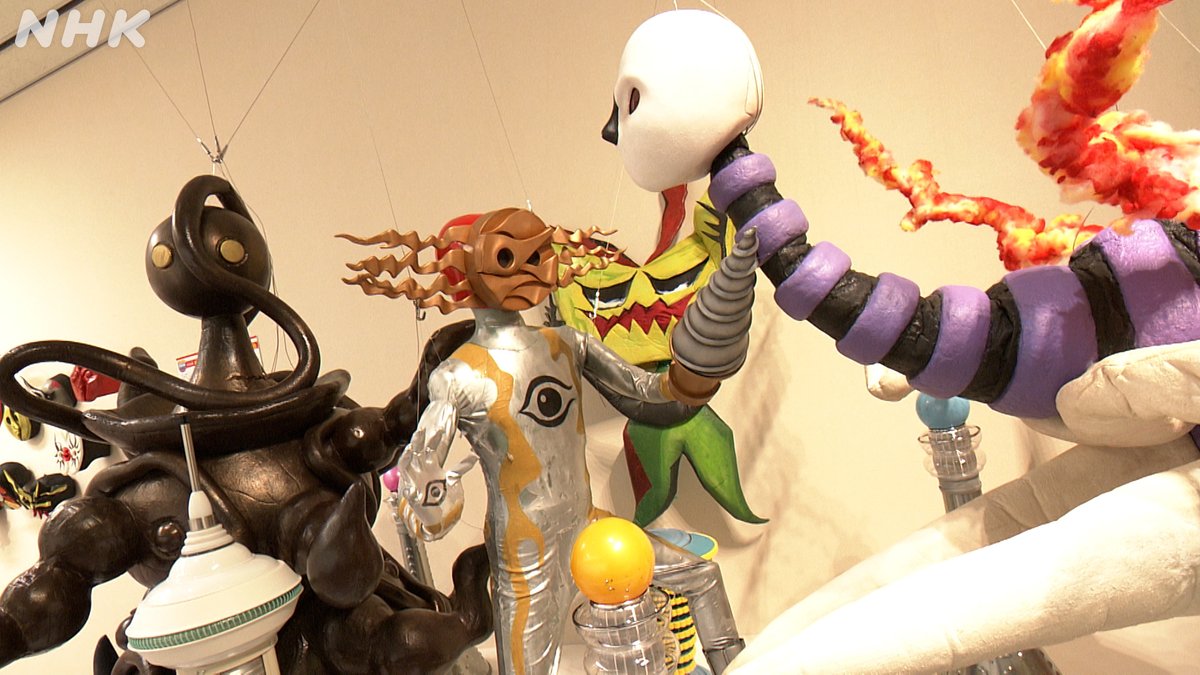 nhk_bijutsu's tweet photo. 【明日の #アートシーン 】#日曜美術館
特別編 「なんだこれは！ #岡本太郎 」展
鹿児島市立美術館で開催中の展覧会を、同時開催の「タローマン大万博」と共に紹介します。#藤井亮　

Eテレ　4月19日(日)　朝9：45
https://t.co/nspwwMCgAE https://t.co/tu8cBGN2VL
