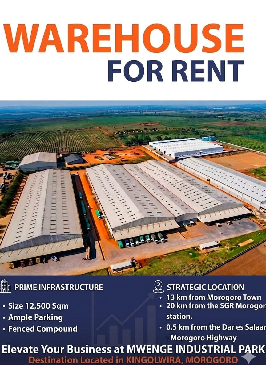 MwikolaPius's tweet photo. WAREHOUSE FOR RENT:
The premises are located at Mwenge Industrial Park in Kingolwira-Morogoro Municipality.
KEY FEATURES &amp; INFRASTRUCTURE 
1. Strategic Location
2. Accessibility
3. Industrial Facilities
4. Modern Developments
#morogorotanzania 
#morogoroyetu
#warehouseforrent https://t.co/wCmUkM9ITN