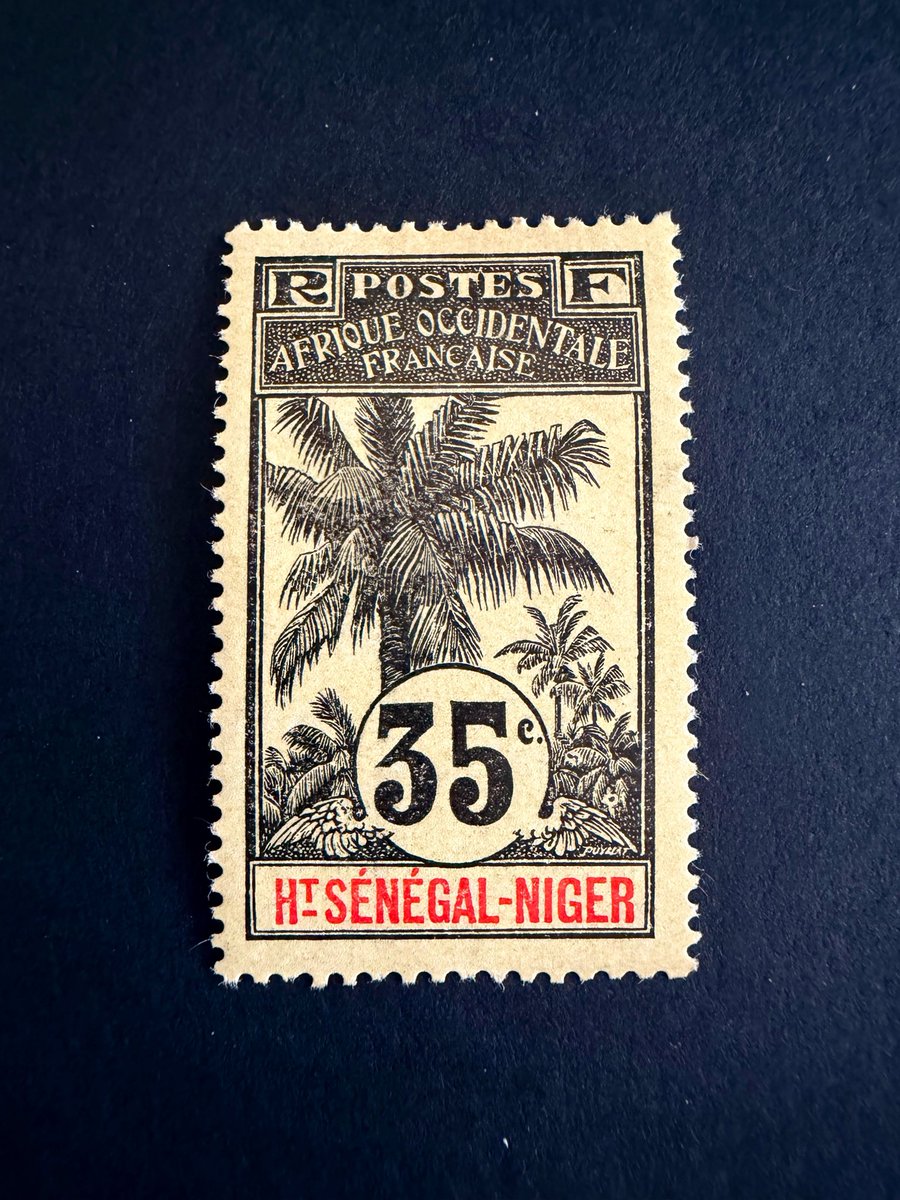 Philatelovely's tweet image. Morning all!! It’s the weekend 🙌 and that means today is #StampShareSaturday and time to share one of your favourite stamps. My choice is this 35 centime stamp from Upper Senegal &amp;amp; Niger.
#stampcollecting #philately #stamps
