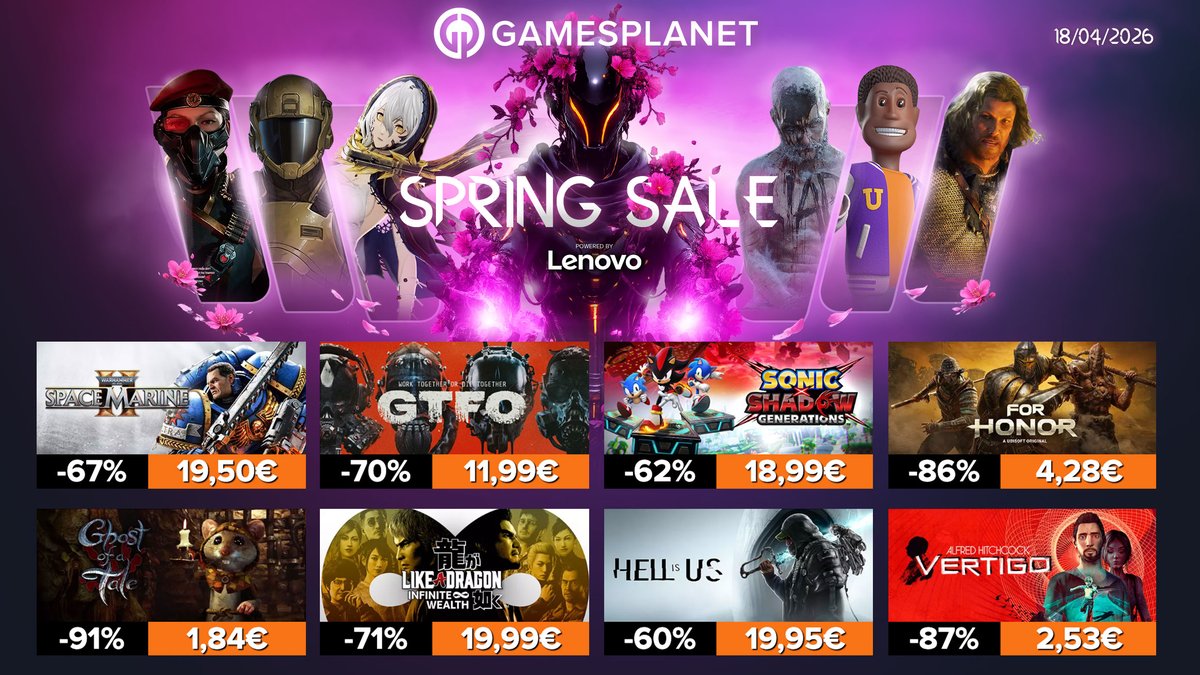Gamesplanet France 🌸 SPRING SALE 🌸 tweet media