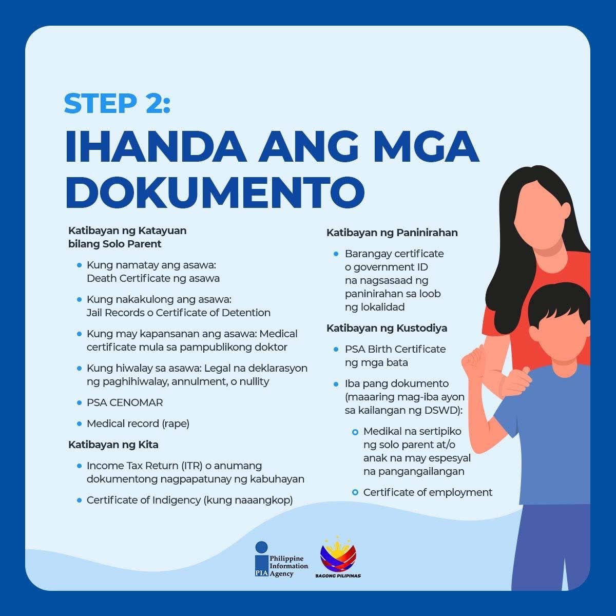 PIA_RIII's tweet image. Kung ikaw ay Solo Parent, may mga benepisyo at tulong ang pamahalaan sa iyo. Sundin lamang ang mga hakbang na ito upang makapag-apply ng Solo Parent Identification Card (SPIC). 

#SoloParent #GAD #PIA #BagongPilipinas #ISM #IntegratedStateMedia