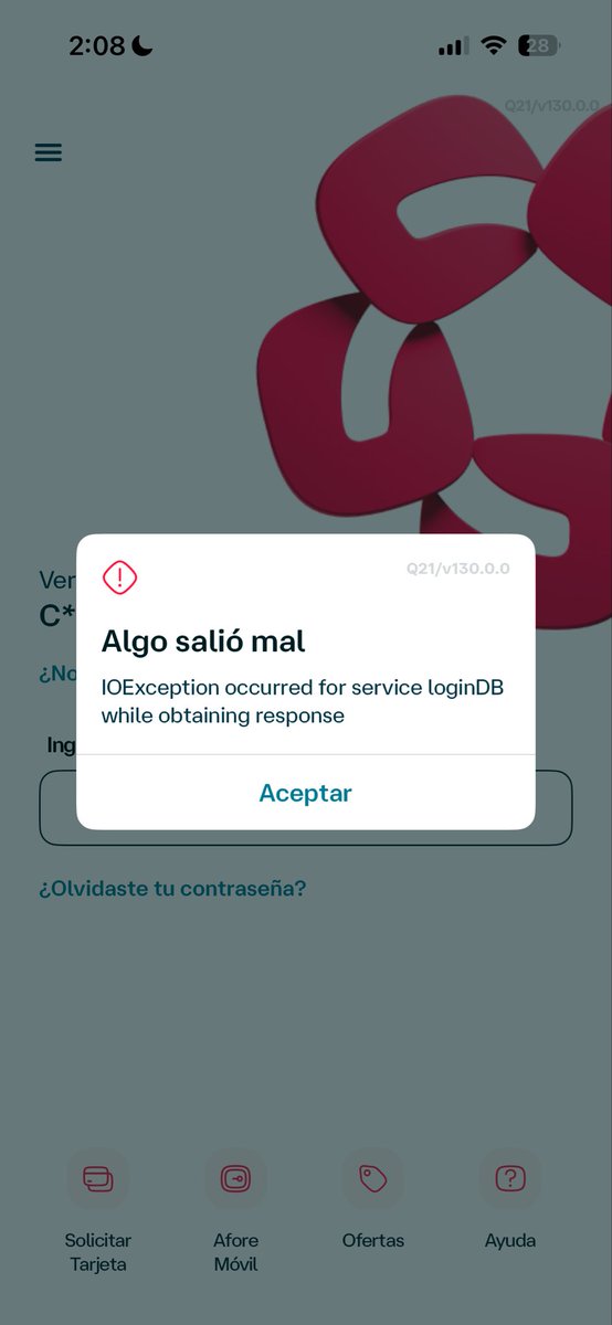 TH01Ximenna's tweet photo. @adolfts_ @lalodddiaz @banamex A mi me bajaron 500 aparentemente y quiero entrar a la prra app y sale esto https://t.co/1sZXU0qit9