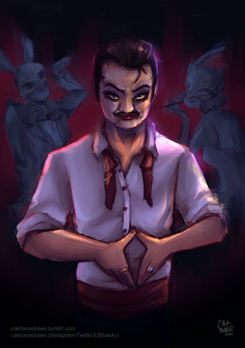 cakbanedraws's tweet photo. Another psycho artist, Cohen himself
#Bioshock #Bioshock2 #BioshockInfinite #SanderCohen #fanart https://t.co/jkxb5iEcaS