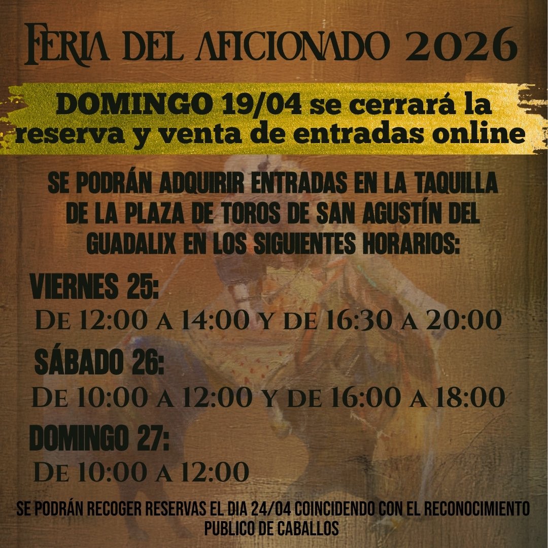 3puyazos's tweet photo. Mañana domingo 19/04 se cerrará la venta y reserva online de entradas, todos los correos/WhatsApp de hoy y mañana serán atendidos.
Todo lo que entren después de las 22:00 de mañana no serán atendidos. https://t.co/d6dRcGNWIY