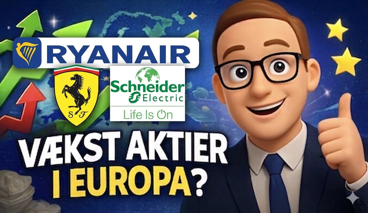 peterkjsvendsen's tweet photo. 5 Stærke Vækstcases i Europa - fra Ferrari til Schneider Electric (2026)
https://t.co/edoDTgcmfw

Hvis du vil kigge væk fra USA, så kan Europa noget😄 https://t.co/9lgd1r6lMt