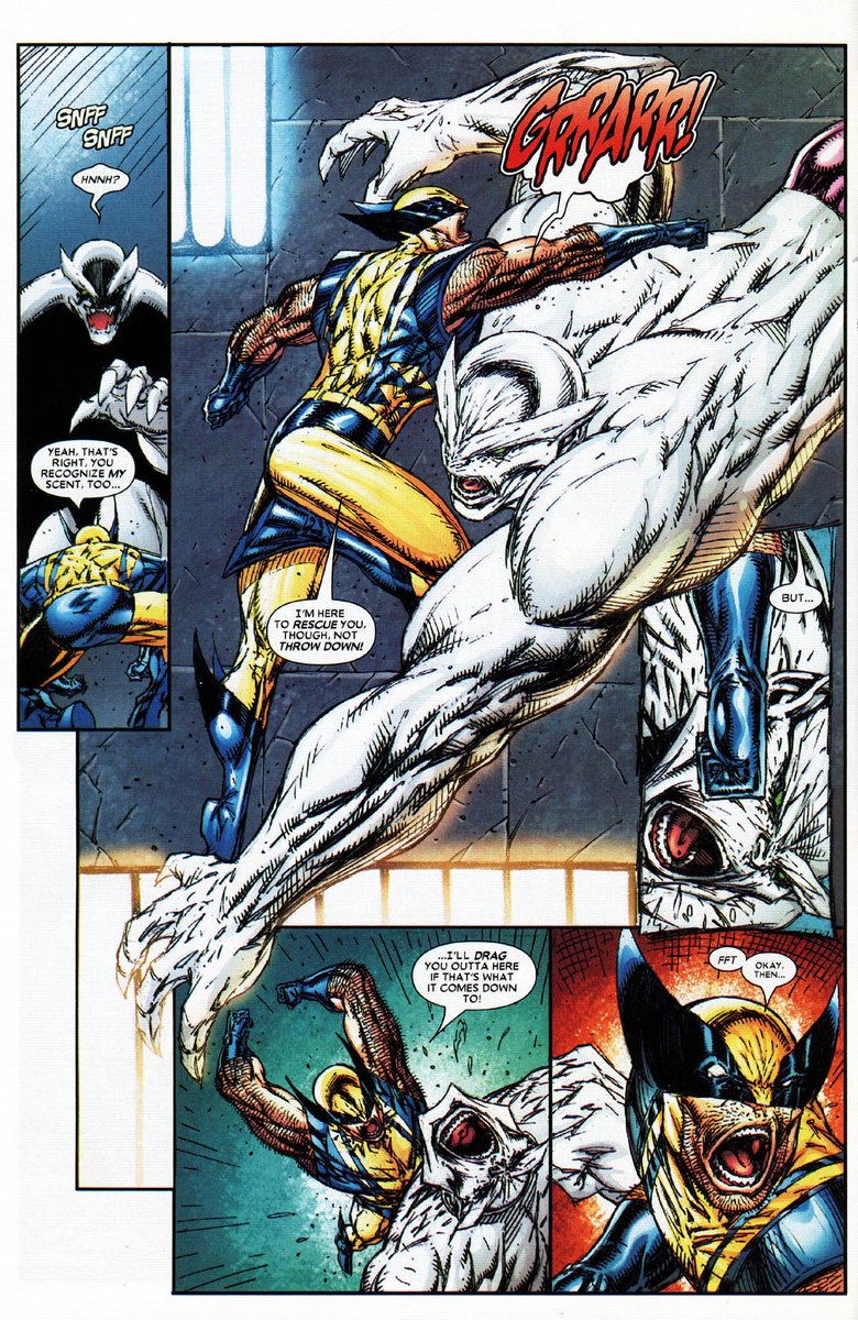 HulkHulk637111's tweet image. Wolverine beats down Caliban, who has super strength and durability.

#Wolverine #TheWolverine #Logan #DeadpoolandWolverine #XMen #XMen97 #Marvel #MarvelComics #MarvelStudios