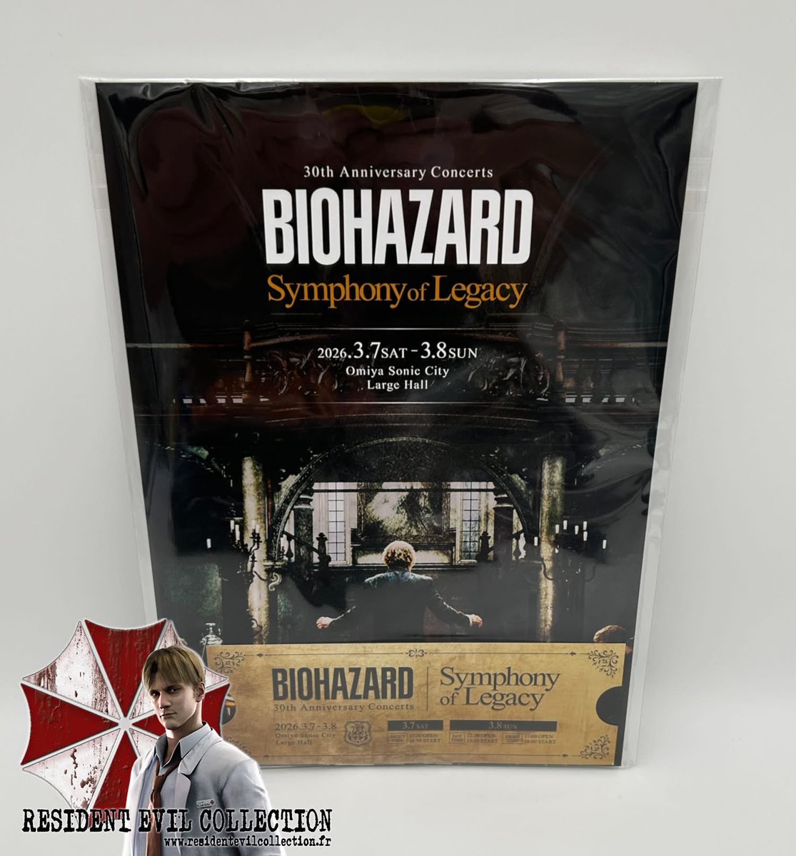 REcollectionFR's tweet image. Les goodies liés aux concerts Japonais BIOHAZARD 30th Anniversary Symphony of Legacy  plus en détail:
-Setlist+billet collector(offerts pour l'achat d'un billet de concert normal ou VIP)

#capcom #residentevil #residentevilcollection #バイオハザード #REBHFun
