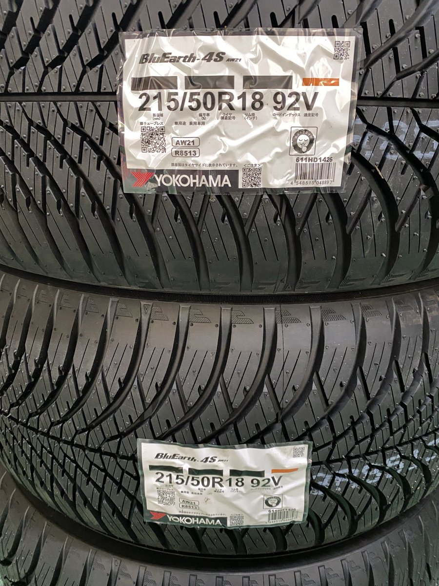 rokugo_tire's tweet photo. YOKOHAMA TIRES
BluEarth 4S
AW21
215/50R18
#yokohama
#bluearth4s
#aw21
#rokugo_tire
#tire_sales
#tire_change
#tire_repair
#snow_tire_rental
#六郷タイヤー
#タイヤ販売
#タイヤ交換
#タイヤ修理
#スタッドレスレンタル https://t.co/gQ0PsU1Rbt