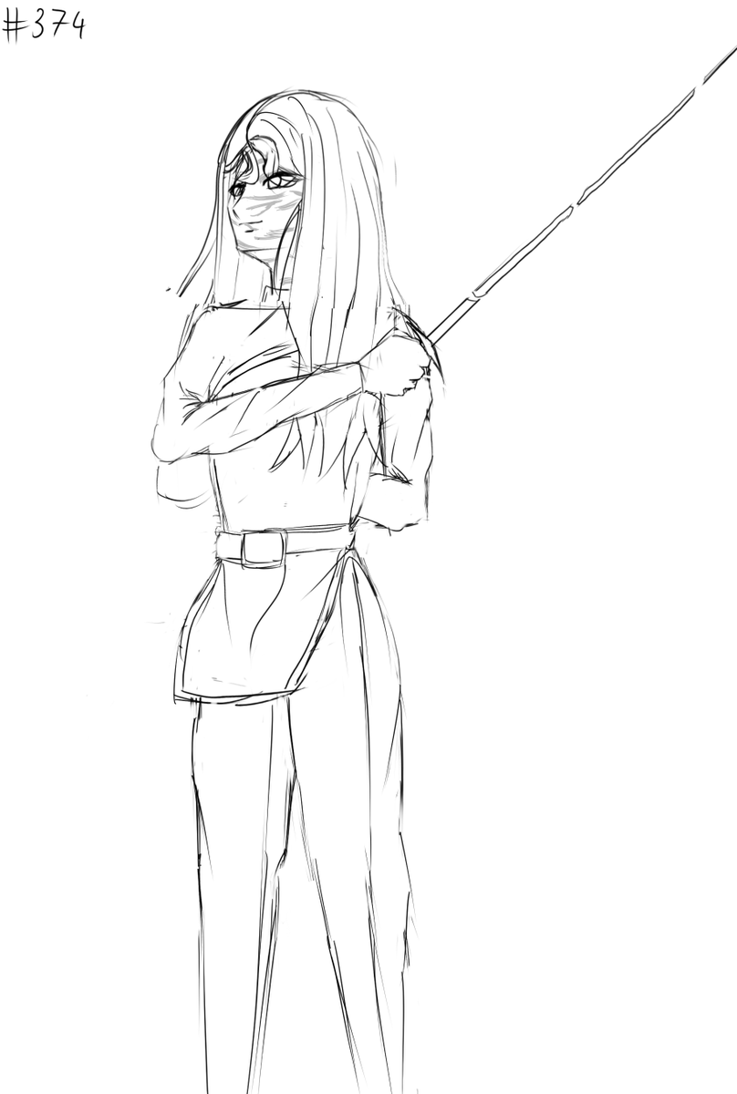 Day 374 #e33 
Alicia sketch!🖌️