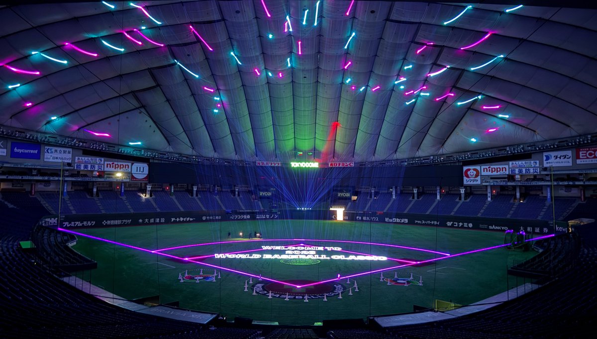 miuchapa's tweet photo. 𝗪𝗢𝗥𝗟𝗗 𝗕𝗔𝗦𝗘𝗕𝗔𝗟𝗟 𝗖𝗟𝗔𝗦𝗦𝗜𝗖 𝟮𝟬𝟮𝟲

3/5-3/6(東京ドーム)のオープニングセレモニーにてレーザーマッピング演出を担当しました。

https://t.co/buUM2eyEH9

⚾️🏟️🌎 ⚾️🏟️🌎
#WBC2026 #WBC https://t.co/wZcfYgVaUK