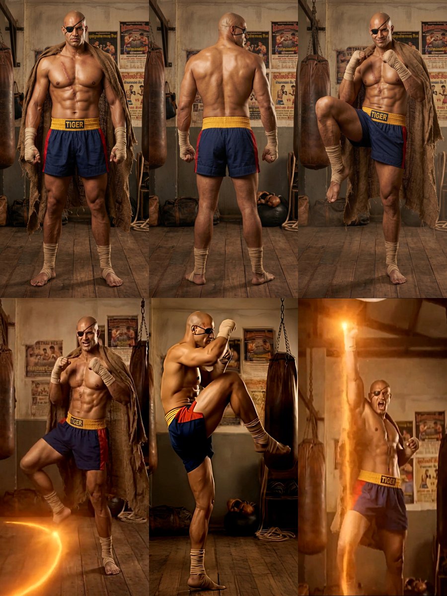 KafuiTourner2k's tweet image. Sagat 2.0 - IbisPaint/Grok/Nano Banana Pro #Sagat #sf #ibispaint #grok #NanoBanana2 #ai #kling #veo